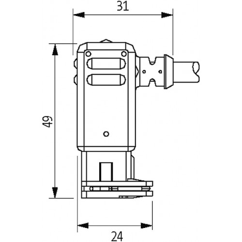 7080-70361-R211000 Valve plug MJC 90° with cable LED+VDR