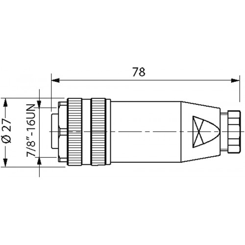 7000-78181-0000000 7/8'' FEMALE 0° FIELD-WIREABLE SCREW 7000-78181-0000000 7/8'' FEMALE 0° FIELD-WIREABLE SCREW