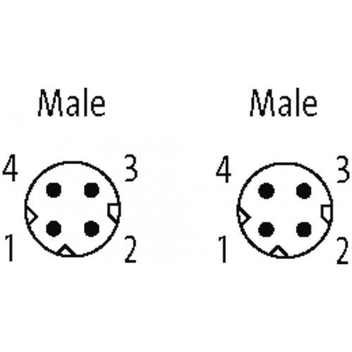 7000-86001-7960150 M8 male 0° / M8 male 0° D-cod. shielded 7000-86001-7960150 M8 male 0° / M8 male 0° D-cod. shielded