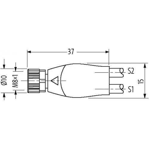 7000-87251-6100150 Y-Distributor M8 female / M8 male 0° A-cod. 7000-87251-6100150 Y-Distributor M8 female / M8 male 0° A-cod.