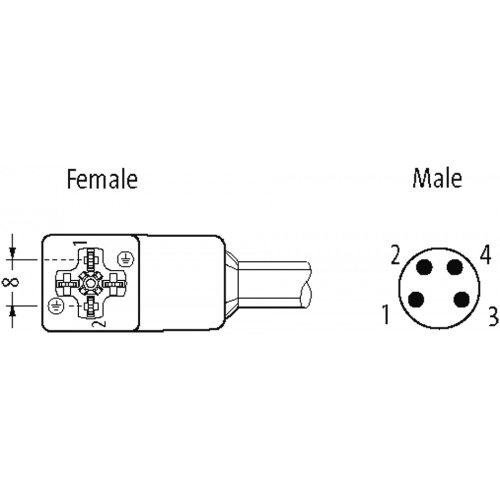 7000-88451-6130150 M8 male 90° A-cod. / MSUD valve plug C-8mm small 7000-88451-6130150 M8 male 90° A-cod. / MSUD valve plug C-8mm small