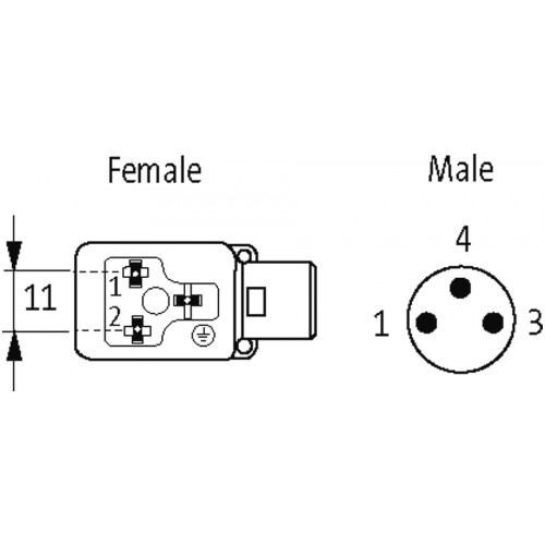 7000-88821-6131000 M8 male 0° A-cod. / MSUD valve plug BI-11mm 7000-88821-6131000 M8 male 0° A-cod. / MSUD valve plug BI-11mm