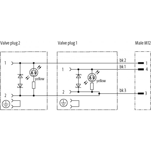 7000-89291-6260000 M8 MALE ON REAR / MSUD DOUBLE VALVE PLUG 9.4 MM 7000-89291-6260000 M8 MALE ON REAR / MSUD DOUBLE VALVE PLUG 9.4 MM