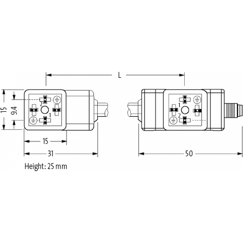 7000-89291-6260000 M8 MALE ON REAR / MSUD DOUBLE VALVE PLUG 9.4 MM 7000-89291-6260000 M8 MALE ON REAR / MSUD DOUBLE VALVE PLUG 9.4 MM
