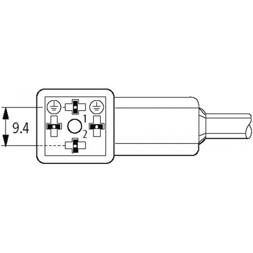 7004-94021-2360300 MSUD valve plug CI-9.4mm with cable V4A