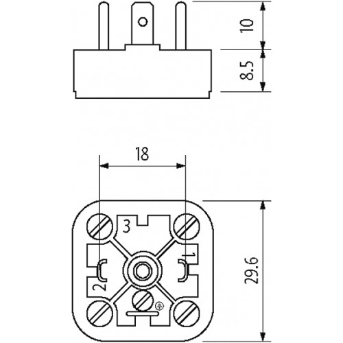 7000-99201-0000000 APPLIANCE CONNECTOR 18MM 2+PE 7000-99201-0000000 APPLIANCE CONNECTOR 18MM 2+PE