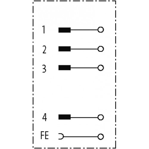 7356-P4391-0000000 M12 male 0° L-cod. field- wireable (IDC)