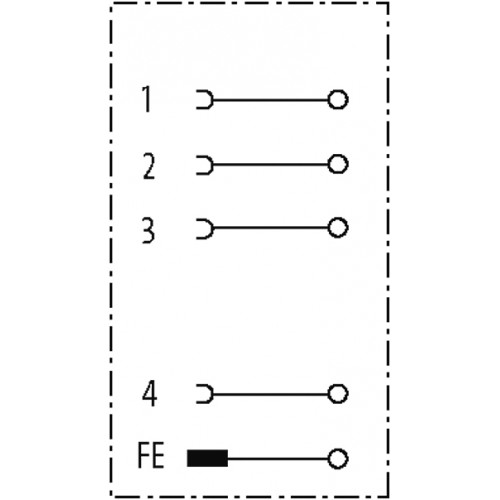 7356-P4421-0000000 M12 female 0° L-cod. field- wireable (IDC)