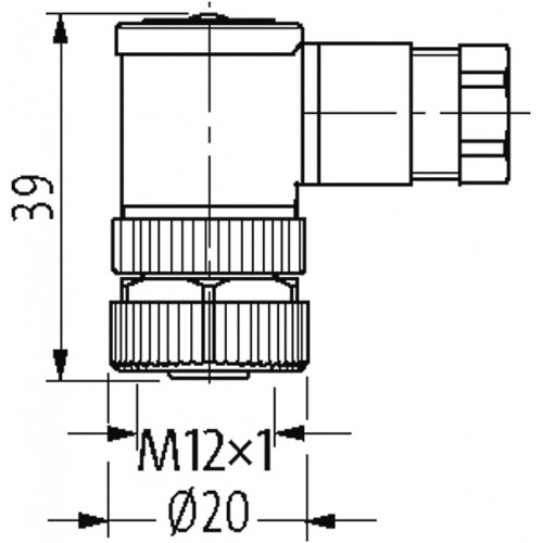 7000-P7421-0000000 M12 female 90° T-coded field-wireable 7000-P7421-0000000 M12 female 90° T-coded field-wireable
