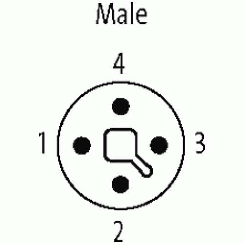 7000-P7391-0000000 M12 male 0° T-coded field-wireable