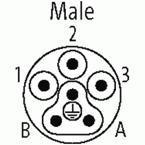 7000-P8401-0000000 T coupler MQ15 male/ 2x MQ15 female
