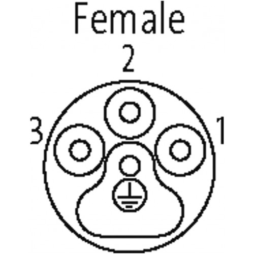 7000-P8232-P221500 MQ15-X-Power female 90°left, with cable 7000-P8232-P221500 MQ15-X-Power female 90°left, with cable