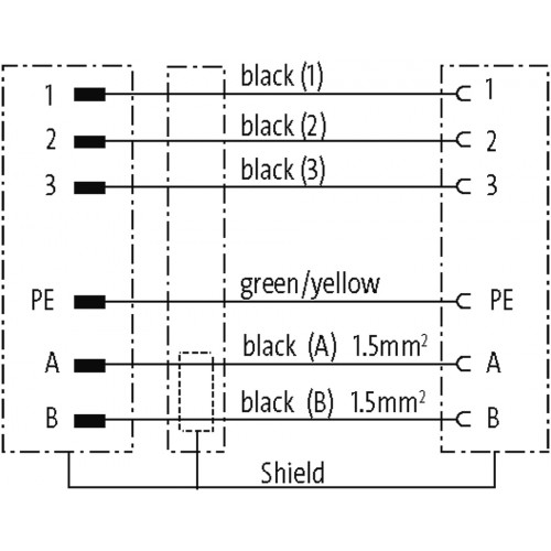 7000-P8341-P110300 MQ15-X-Power male 0°/MQ15-X-Power fem. 0° shielded 7000-P8341-P110300 MQ15-X-Power male 0°/MQ15-X-Power fem. 0° shielded