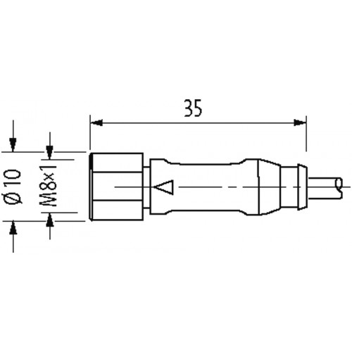 7004-43301-6400030 M12 male 0° / M8 female 0° A-cod. shielded V4A