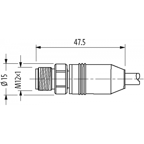 7014-40501-2010030 M12 male 0° / M12 female 0° A-cod. shielded F&B