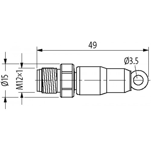 7014-15041-0000000 M12-BUS TERMINATING PLUG FOR CUBE67 HD