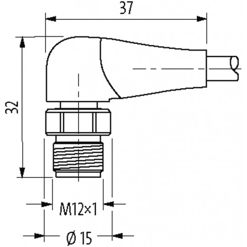 7024-40281-3390200 M12 male 90° / M12 female 90° A-cod. F&B Pro
