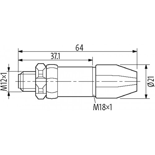 7024-12701-0000000 M12 male 0° wireable scew trerm. F&B PRO