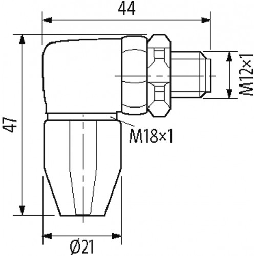 7024-12841-0000000 M12 male 90° wireable scew trerm. F&B PRO