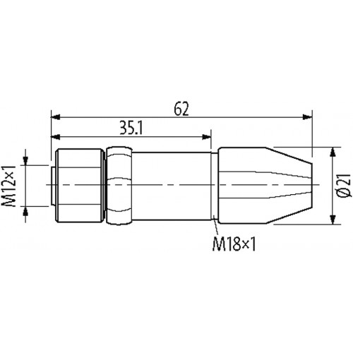 7024-12901-0000000 M12 female 0° wireable scew trerm. F&B PRO