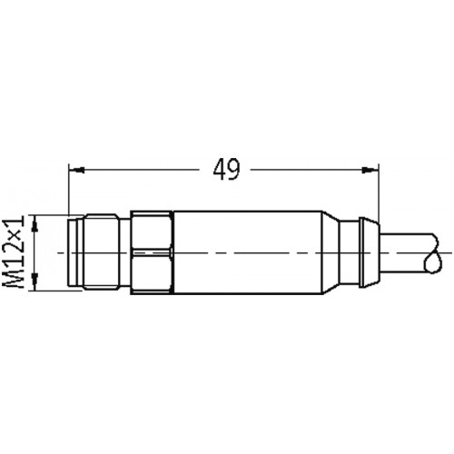 7044-40312-2141500 M12 Steel male 0°/ M12 Steel female 0° A-cod. LED