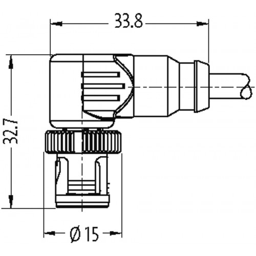 7050-40171-6130500 MQ12 male 90° / MQ12 female 0° A-cod.