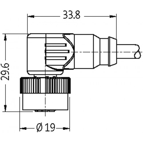 7050-40121-0340060 MQ12 male 0° / MQ12 female 90° A-cod.