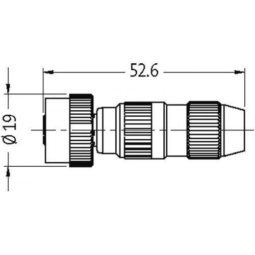 7050-12601-0000000 MOSA MQ12 FEMALE 0° FIELD-WIREABLE (IDC)