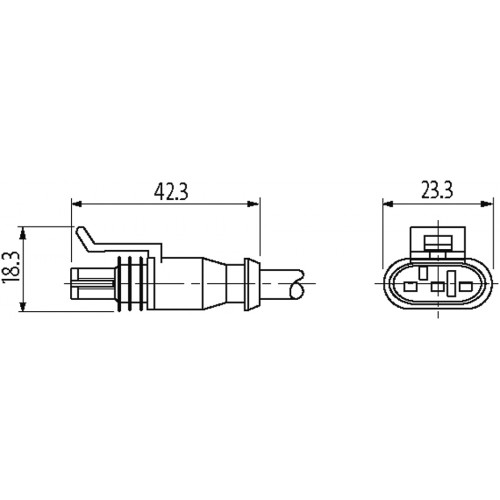 7072-73081-5130150 Valve plug SuperSeal female 3-pol. with cable