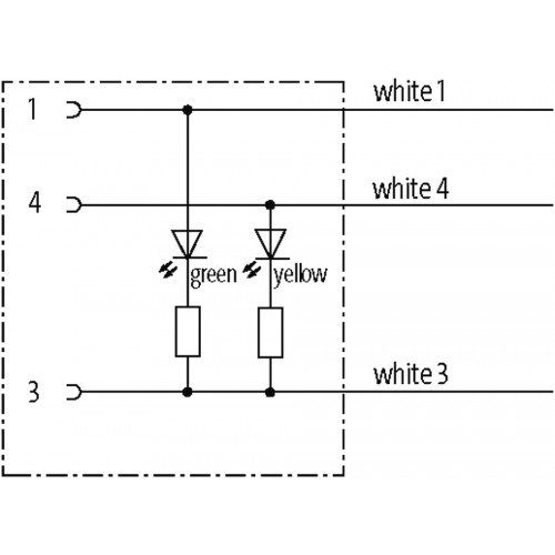 7080-12261-R022000 M12 female 0° A-cod. with cable LED