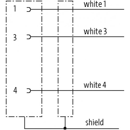 7080-13181-R121500 M12 female 0° A-cod. with cable shielded