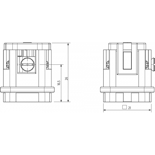 70MH-ES003-AS02010 A3 male 3-pole, screw t., 400 V, 10 A