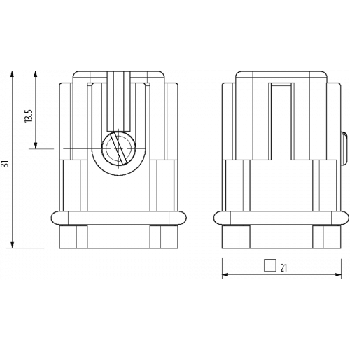 70MH-ES007-AC01020 A3 male 7-pole, crimp t., 250 V, 16 A