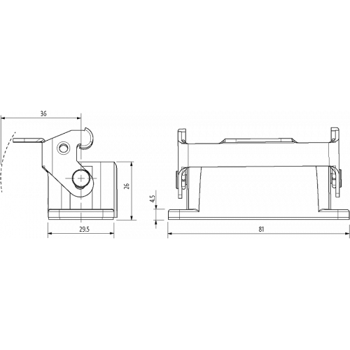 70MH-GABNL-B000000 A10 Bulkhead mounted h., IP65