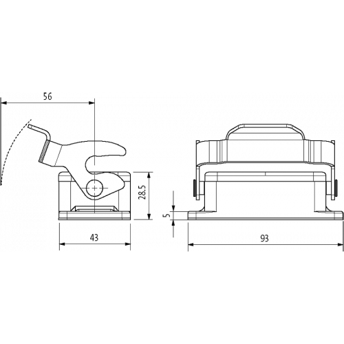 70MH-GAENL-B000000 B10 Bulkhead mounted h., IP65