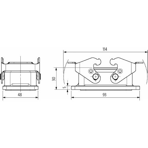 70MH-GAENQ-B000100 B10 Bulkhead mounted h., IP67