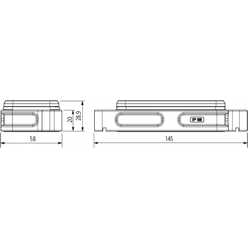 70MH-GAENS-B000200 B10 Bulkhead mounted h., IP68