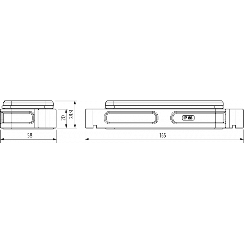 70MH-GAFNS-B000200 B16 Bulkhead mounted h., IP68
