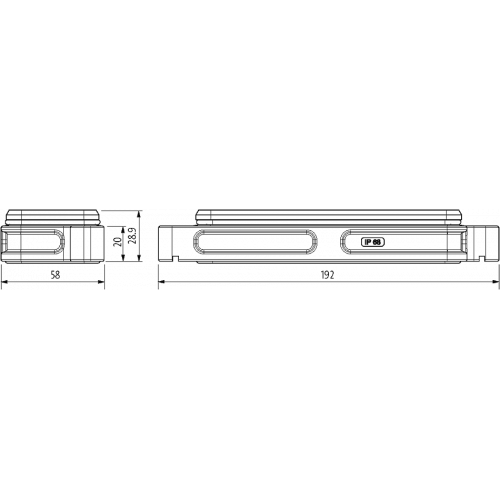 70MH-GAGNS-B000200 B24 Bulkhead mounted h., IP68