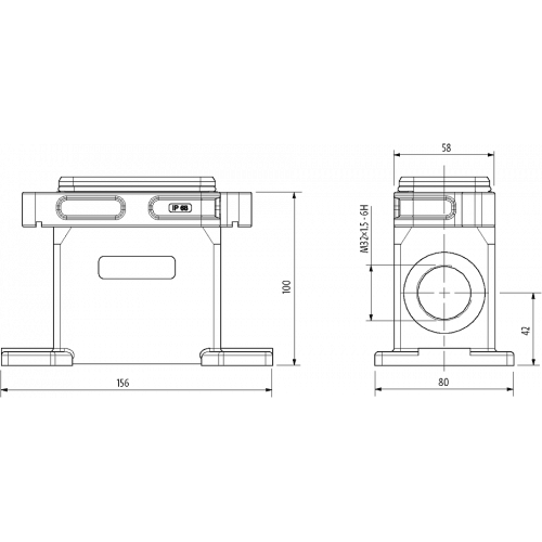 70MH-GSDNS-B01D200 B6 Surface mounted h., IP68