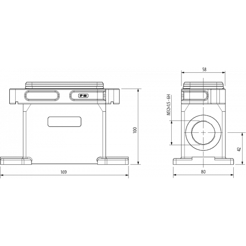 70MH-GSENS-B01D200 B10 Surface mounted h., IP68