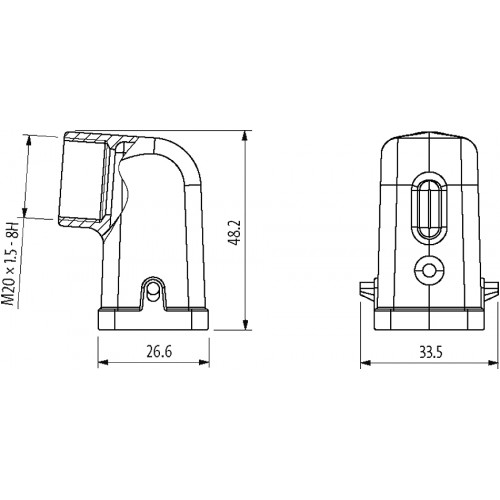 70MH-GTANL-A02B000 A3 Hood, IP65