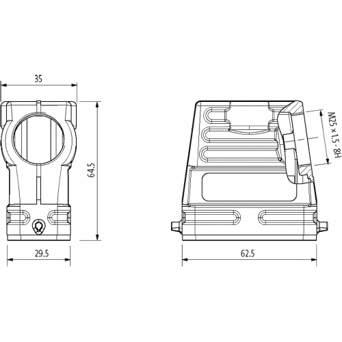 70MH-GTBHL-A02C000 A10 Hood, high profile, IP65