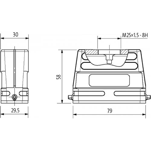 70MH-GTCNL-A01C000 A16 Hood, low profile, IP65
