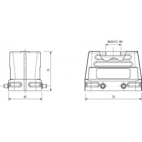 70MH-GTENQ-A01B000 B10 Hood, low profile, IP65