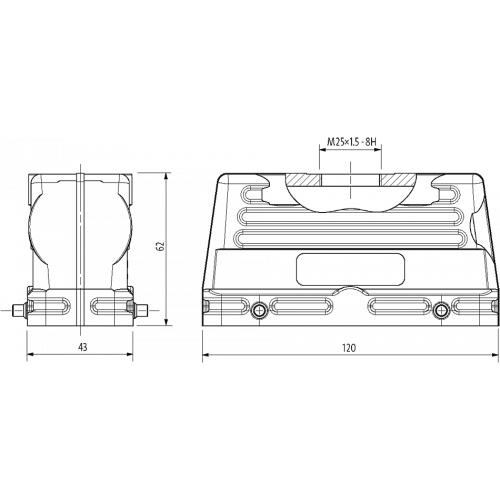 70MH-GTGNQ-A01C000 B24 Hood, low profile, IP65
