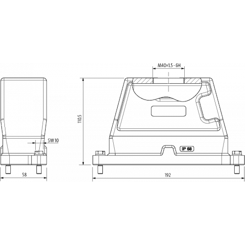 70MH-GTGNS-A01E200 B24 Hood, IP68