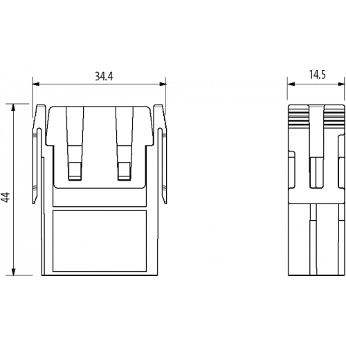 70MH-MAB1C-0030903 Male module, 3-pole, crimp t.
