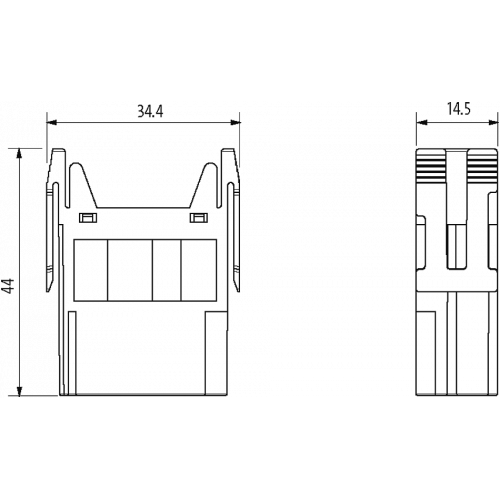70MH-MAB1C-0080402 Male module, 8-pole, crimp t.
