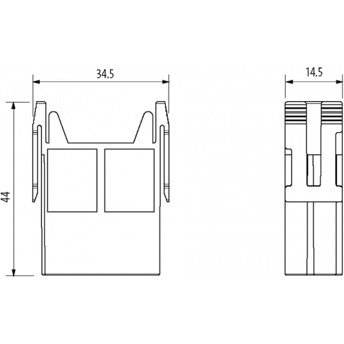 70MH-MAB1C-0120801 Male module, 12-pole, crimp t.